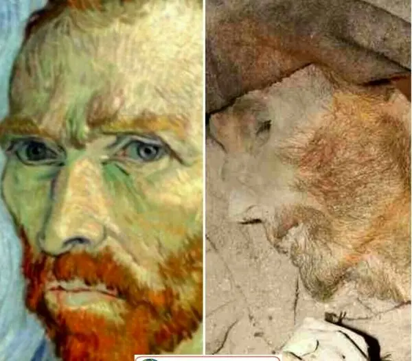 شباهت زیاد یک مومیایی به نقاش معروف+عکس