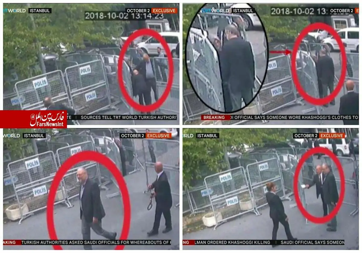 تصاویر تازه ای از لحظه ورود خاشقچی به کنسولگری عربستان