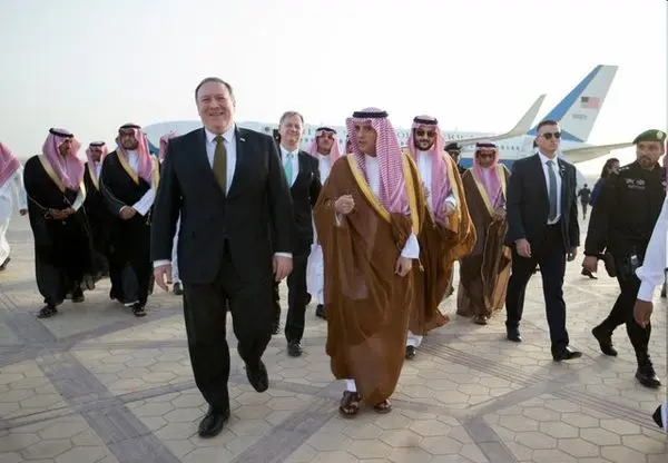 ورود پامپئو به ریاض