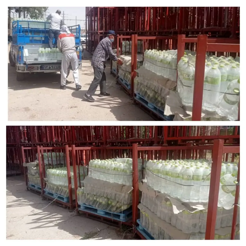 اهداء 9 هزار بطری آب معدنی به انجمن مددکاری ایتام مهدی فاطمه (عج) شیراز

