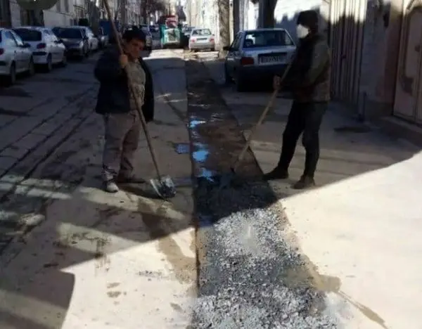 عملیات تسطیح و بیس ریزی معابر منطقه سه اراک