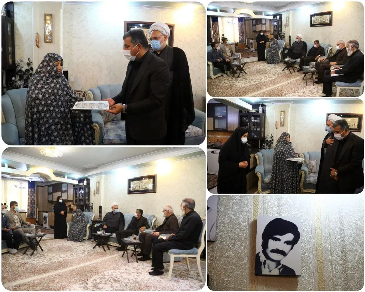 دیدار شهردار منطقه با خانواده شهید وطن دوست 