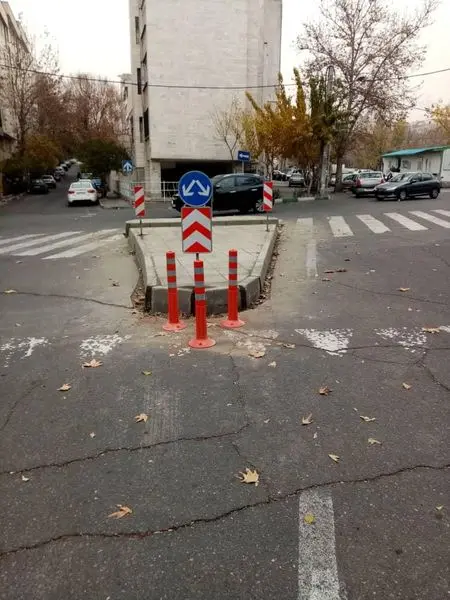 نقطه حادثه خیز تقاطع جلفا- مجتبایی رفع شد