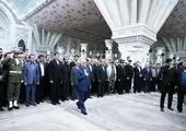 خدمات‌رسانی ۵۰ نیروی منطقه ۱۱ در پارکینگ ضلع شمالی حرم مطهر امام راحل
