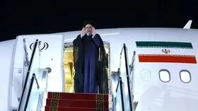 رئیس جمهور تهران را به مقصد مسکو ترک کرد

