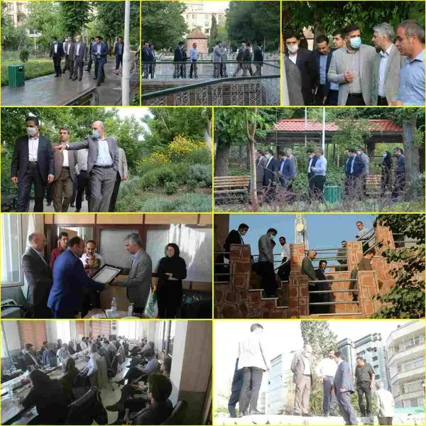 نظارت میدانی درمحلات و بوستان های منطقه ۶

