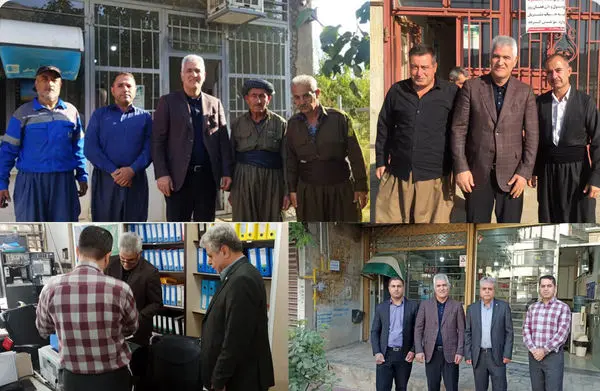 بازدید مدیر عامل پست بانک ایران از شعبه سردشت و باجه های بانکی بیوران سفلی و زوران استان آذربایجان غربی

