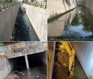 لایروبی و پاکسازی ۷ کیلومتر از مسیل‌های منطقه۸ 