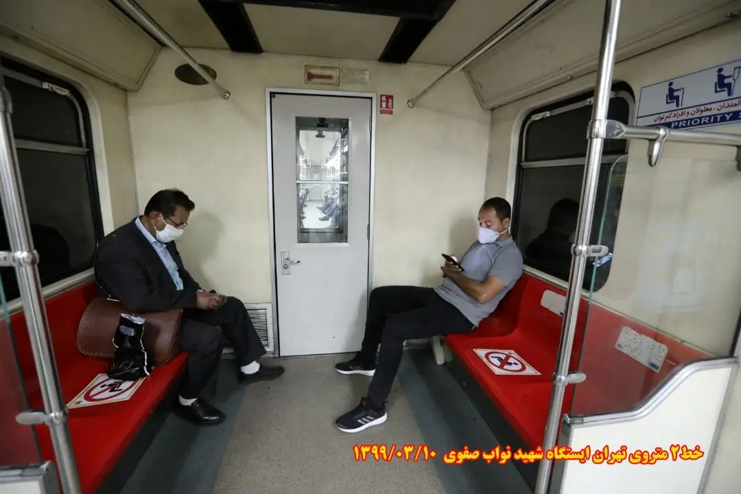 کنترل روزانه کولر تمامی قطارهای مترو
