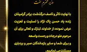 پیام تسلیت مدیر عامل و اعضای هیات مدیره شرکت نفت مناطق مرکزی ایران برای درگذشت برادر وزیر نفت