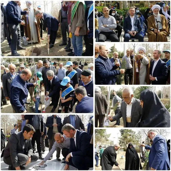 نهالهای "همعهدی با شهداء" در منطقه ۲۱ کاشته شد