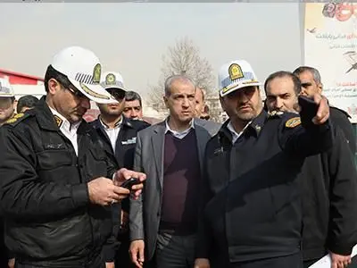 بازدید معاون فنی و عمرانی و رئیس پلیس راهور تهران بزرگ از پروژه‌های عمرانی سطح شهر
