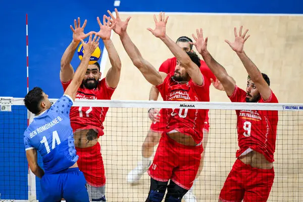 پیروزی تیم ملی والیبال ایران مقابل تونس