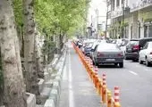 مسیر دوچرخه سواری میدان هفتم تیر تا ولیعصر دائمی شد