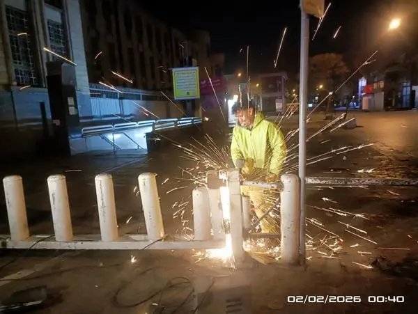 نصب گیت‌های کنترل تردد در ورودی‌های بازار حضرتی و معابر اطراف بازار

