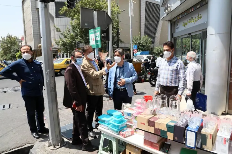 گشت مشترک تعزیرات حکومتی به منظور ساماندهی بازارچه شهرستانی و خیابان دهقان 

