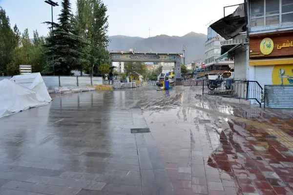 پروژه ۶ هزار متر مربعی کفسازی پیاده راه تجریش آغاز شد