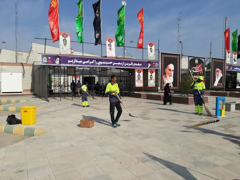 برپایی ستاد اربعین حسینی شهیدان هلیسایی در مرز چذابه 
