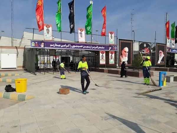 برپایی ستاد اربعین حسینی شهیدان هلیسایی در مرز چذابه 
