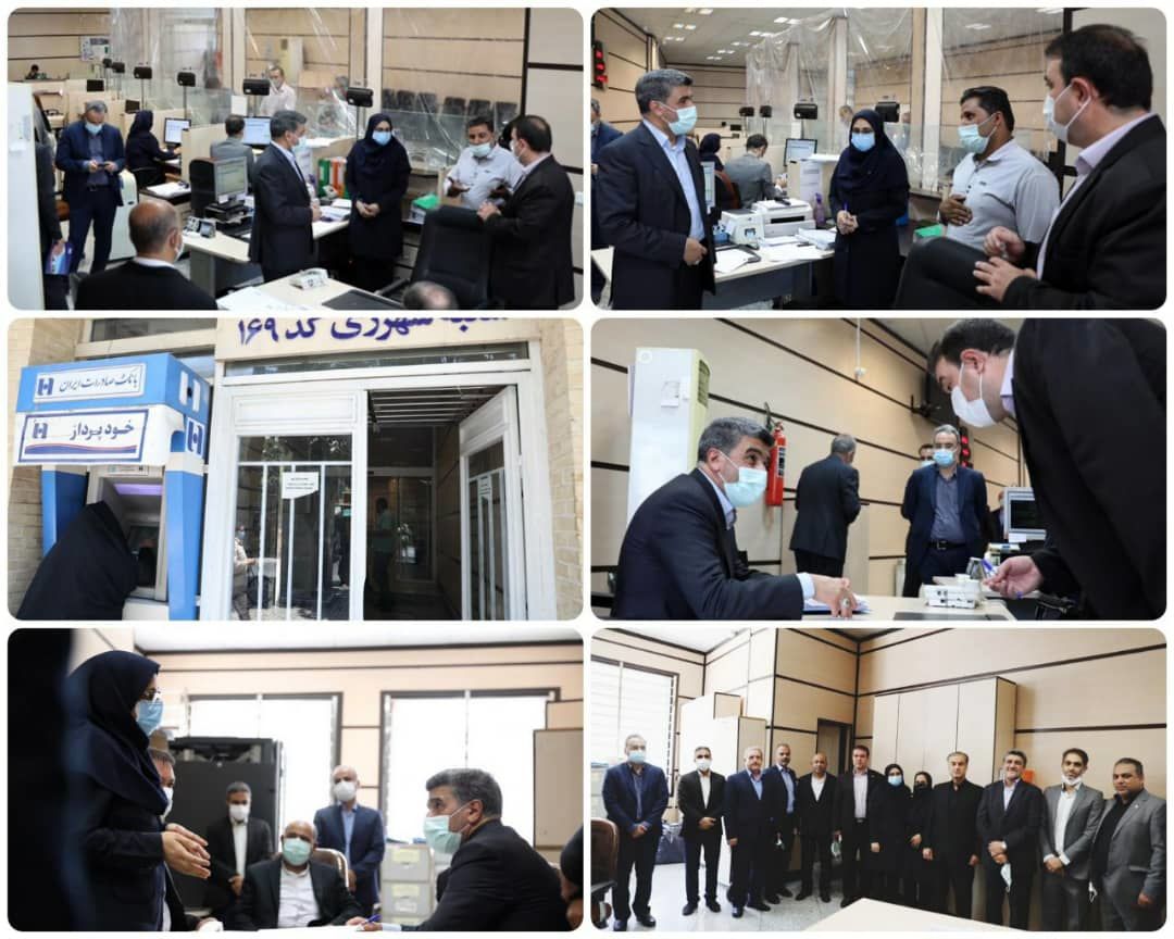 بازدید سرزده حجت‌اله صیدی از شعب کشیک بانک صادرات ایران
