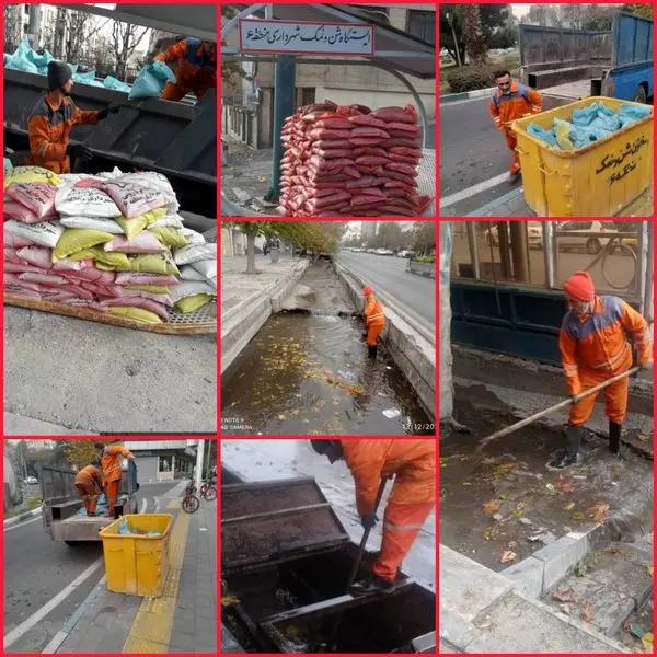 استقرار نیرو و امکانات برف روبی درنواحی ششگانه