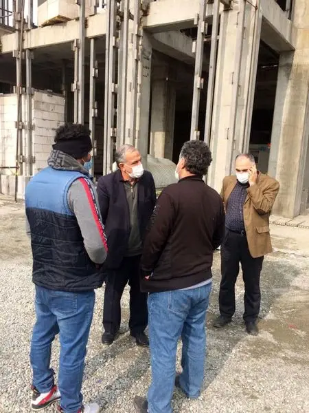  بازدید عضو شورای اسلامی شهر تهران از روند احداث ساختمان خانه شهر

