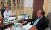 دیدار مدیر مخابرات منطقه مرکزی با شهردار زاویه