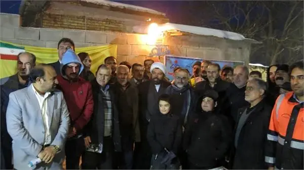 مشعل گاز روستای بریه از توابع شهرستان زرندیه استان مرکزی روشن شد