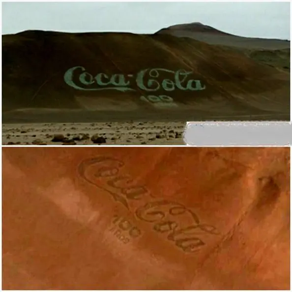 بزرگترین لوگوی کوکاکولا+عکس