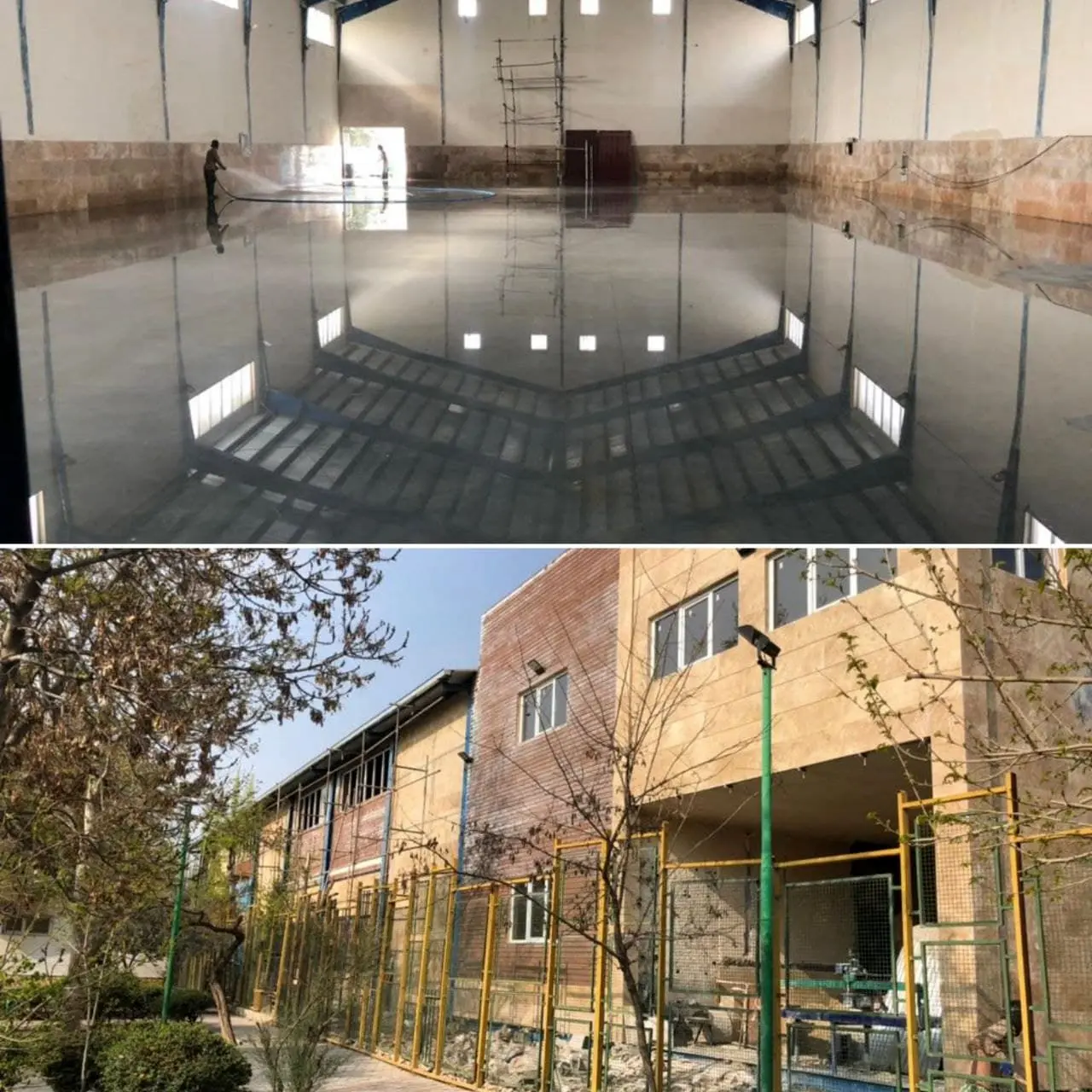 آماده سازی نخستین سوله ورزشی محله مظاهری منطقه15