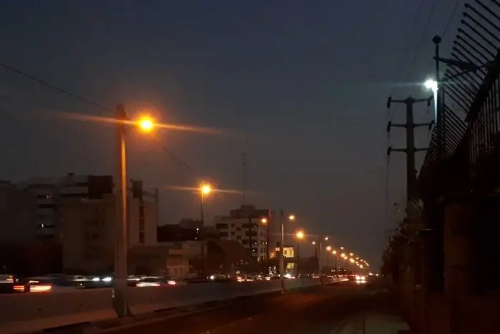 روشنایی  خیابان ارغوان غربی  مرتفع شد