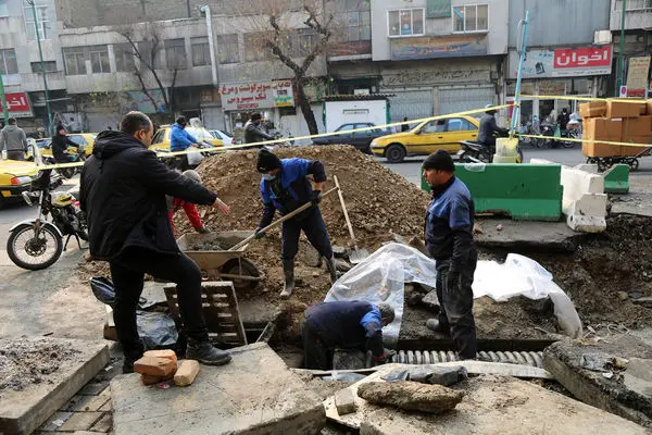 مدیریت فرونشست نهر خیابان پانزده خرداد شرقی در منطقه 12