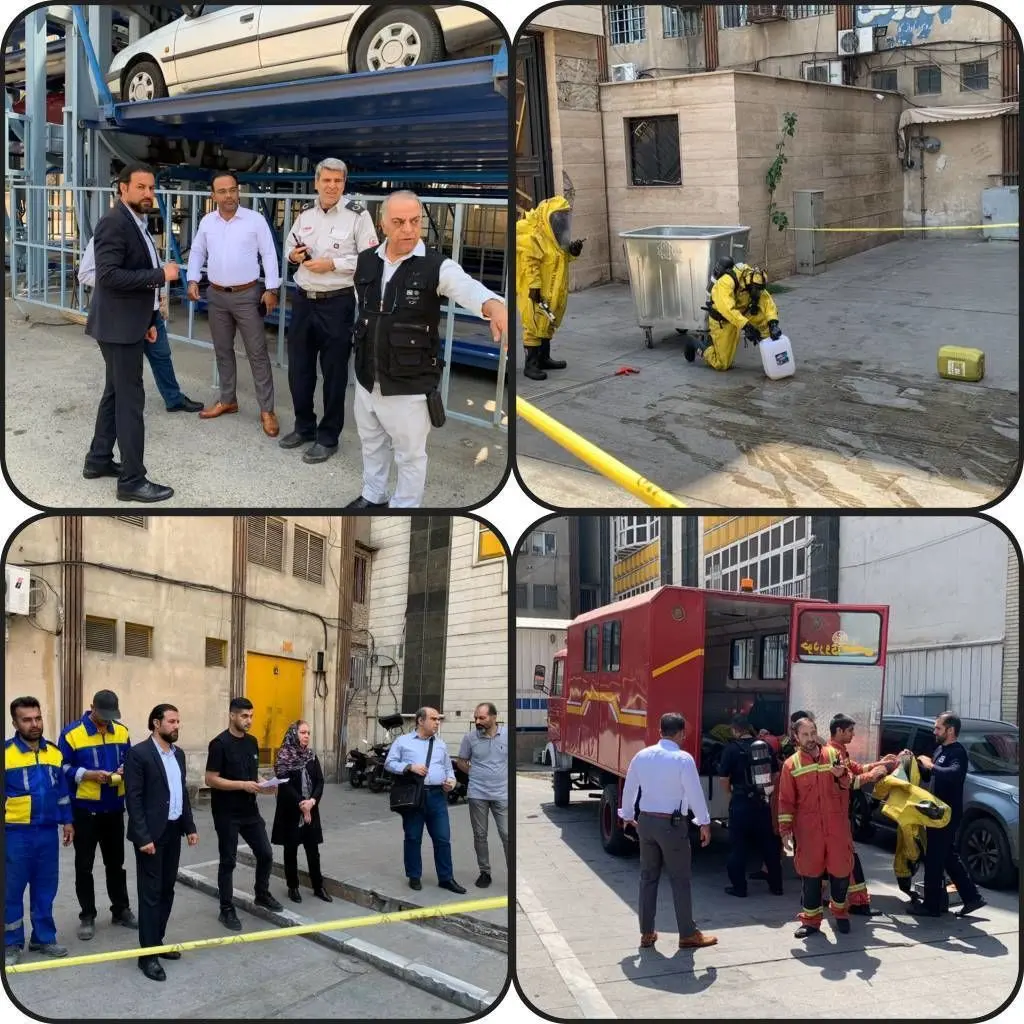 پخش مواد شیمیایی خطرناک درسطح خیابان نا‌صرخسرو
