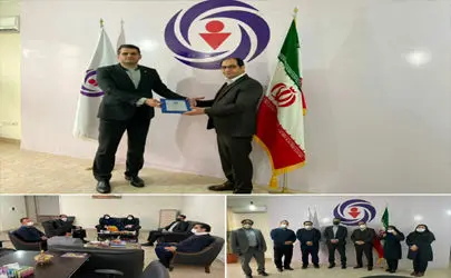 معارفه رییس شعبه بیمه آرمان اردبیل و جلسه ارزیابی عملکرد شعبه
