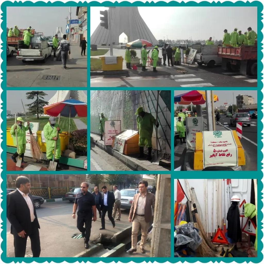 مانور آمادگی در مقابل بارش در منطقه۹ برگزار شد

