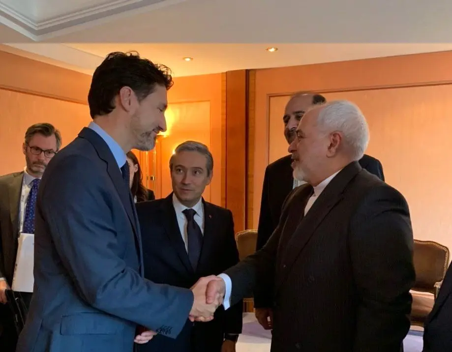 دیدار ظریف و نخست وزیر کانادا در مونیخ