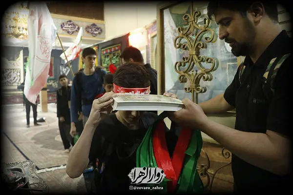 کودکان آیندهساز ورزشکار محله هرندی در مسیر پیادهروی اربعین