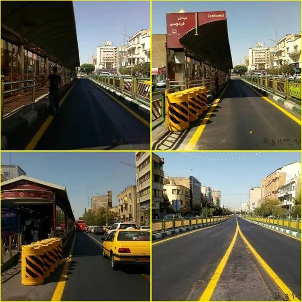 ایمن سازی ایستگاه های  BRT در قلب پایتخت