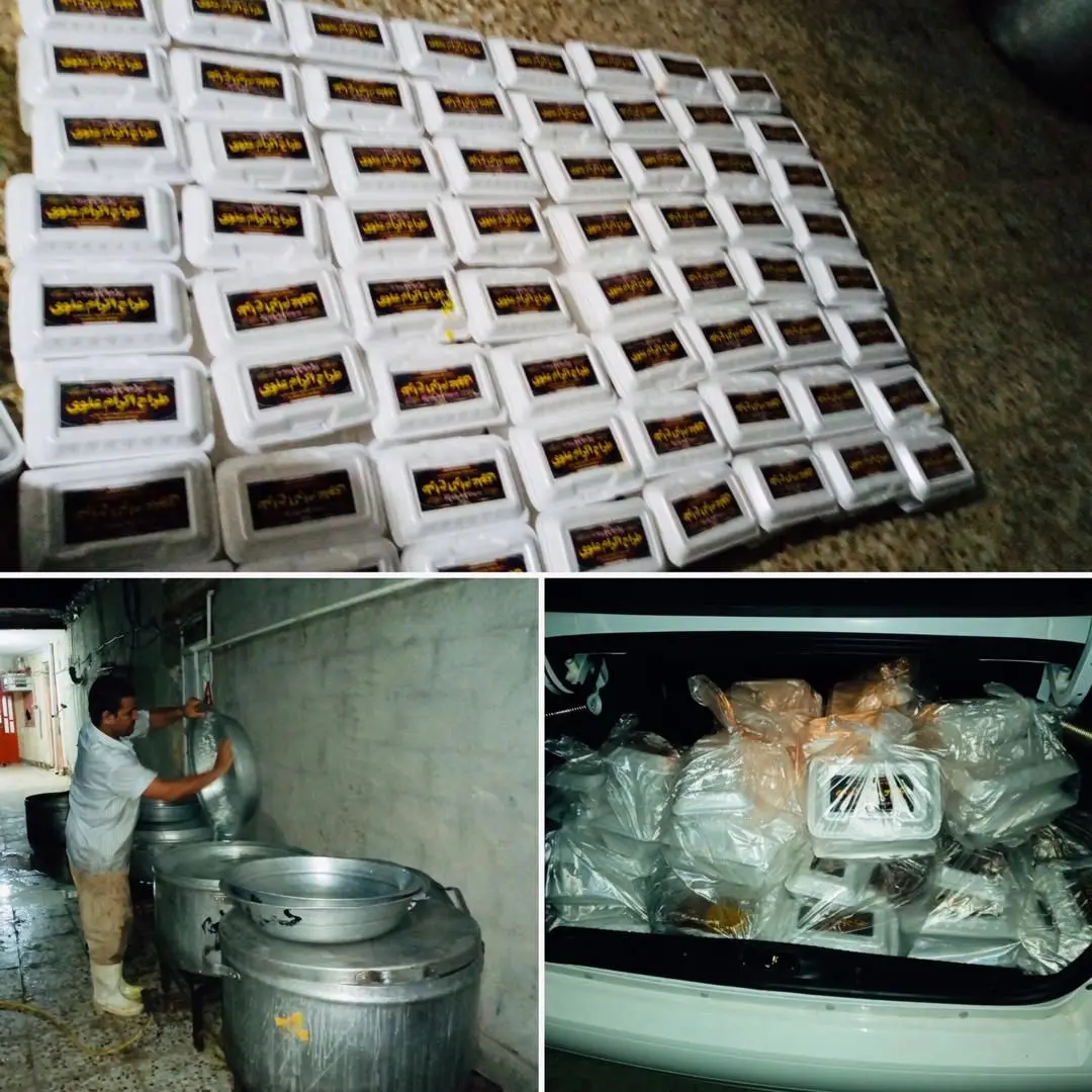 اهداء ۵۰۰ پرس غذای گرم به خانواده های نیازمند

