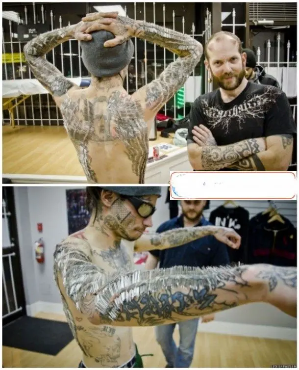 فروکردن 4745 سوزن در بدن یک فرد+عکس