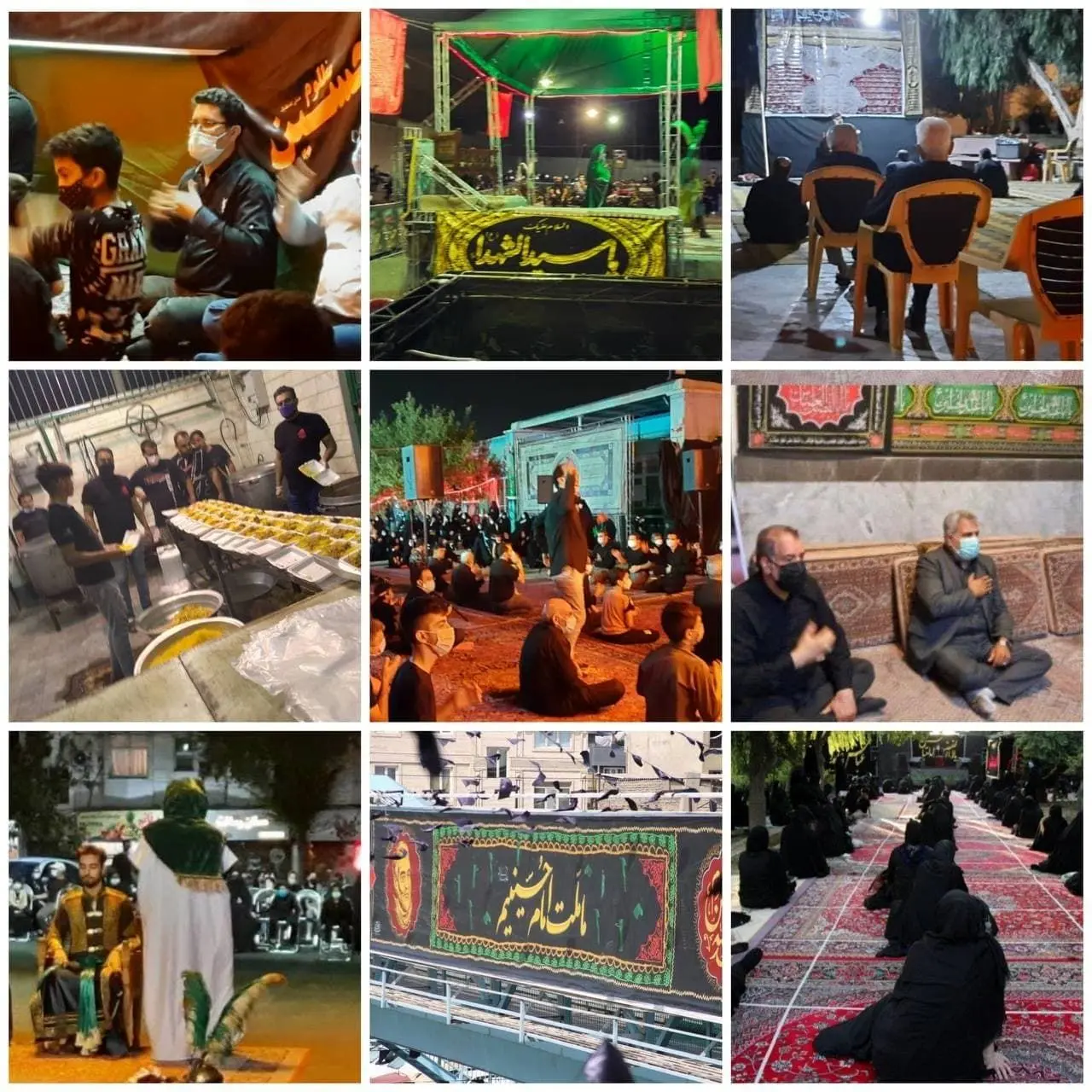 برپایی مجالس عزاداری در چارچوب ضوابط بهداشتی در منطقه 15