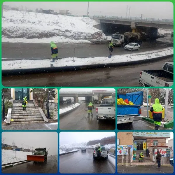 فعالیت  مستمر 18  سایت برف روبی در منطقه 15