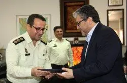 دیدار معاون گردشگری سازمان منطقه آزاد کیش با فرمانده انتظامی ویژه کیش