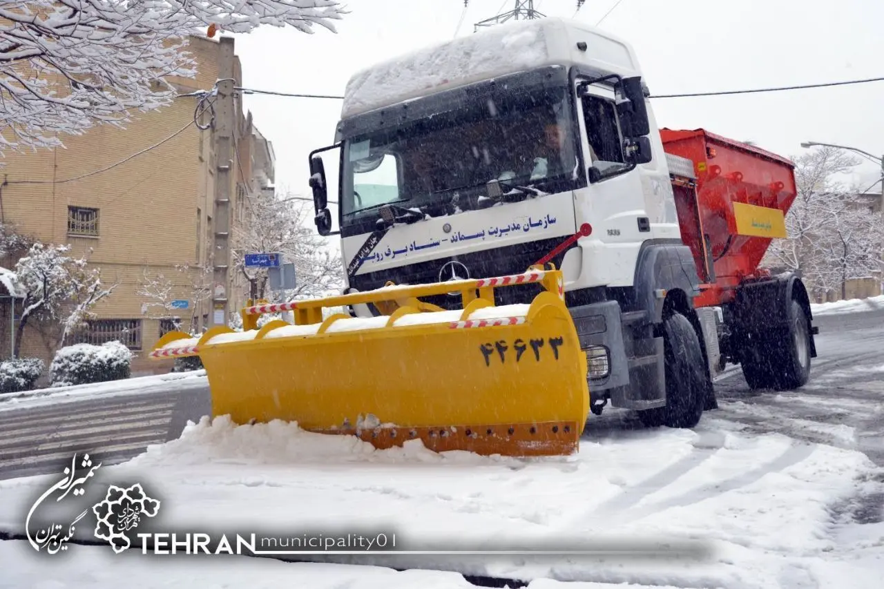  ۱۴ سایت برف روبی در شمال تهران آماده خدمات رسانی است