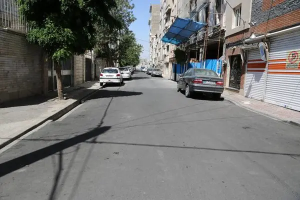 اتمام عملیات آسفالت و تبدیل انهار به کانیو در معابر خیابان لقمان منطقه 19