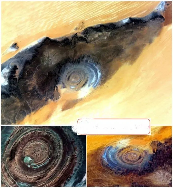 پدیده ای نادر در بیابان که شبیه چشم انسان است+عکس