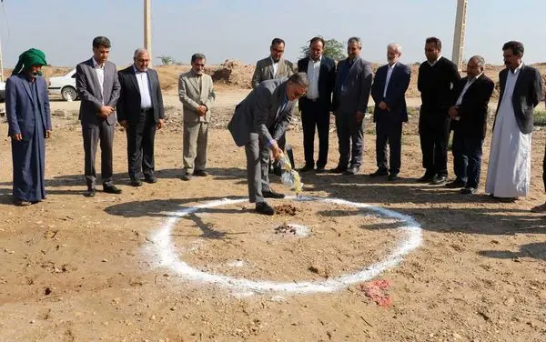 کلنگ احداث دو مدرسه در روستاهای خوزستان به زمین زده شد