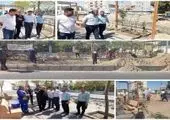 اجرای خط کشی خلاقانه مقابل دبیرستان دخترانه شاهد روشنگر

