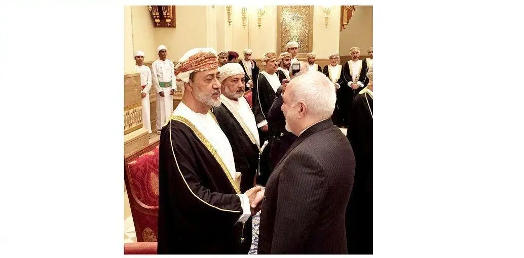 دیدار ظریف با پادشاه جدید عمان در مسقط