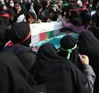 تشییع پیکر پاک و مطهر شهید گمنام در منطقه ۲۲

